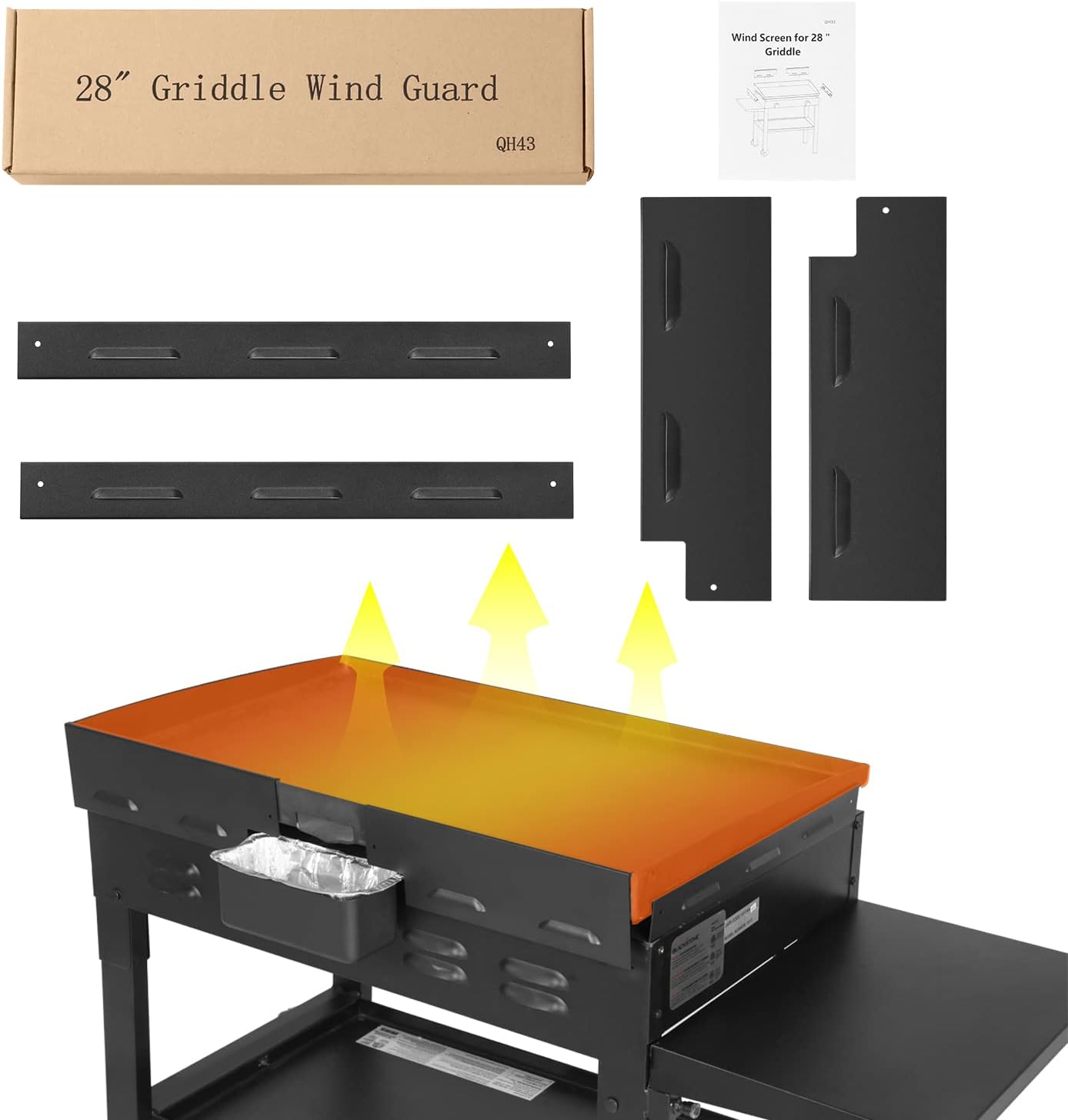 Wind Guard for Blackstone 28 Inch Griddle, Blackstone