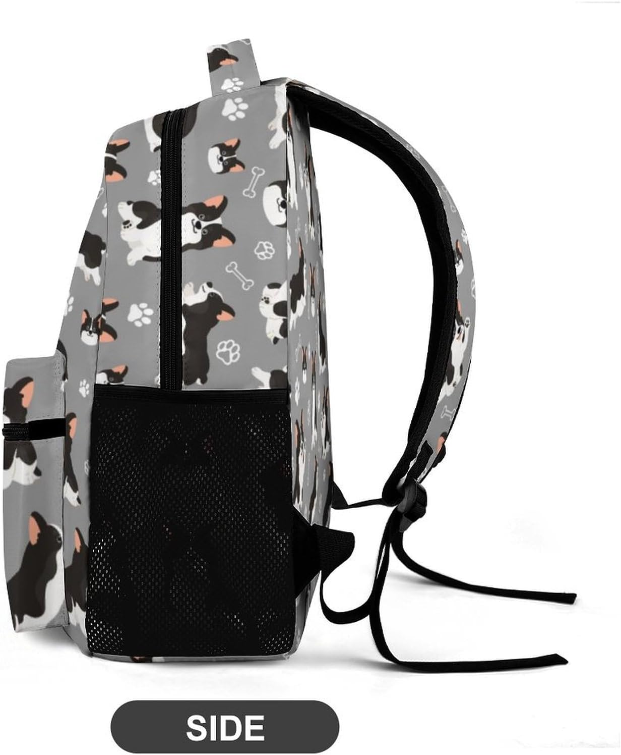 Corgi Backpack for Kids Girls Boys School, 16 Inches Cute Corgis Dog Theme Bookbag, Adjustable, Lightweight, Large Capacity, Colorful Daily Casual Backpacks - Image 5