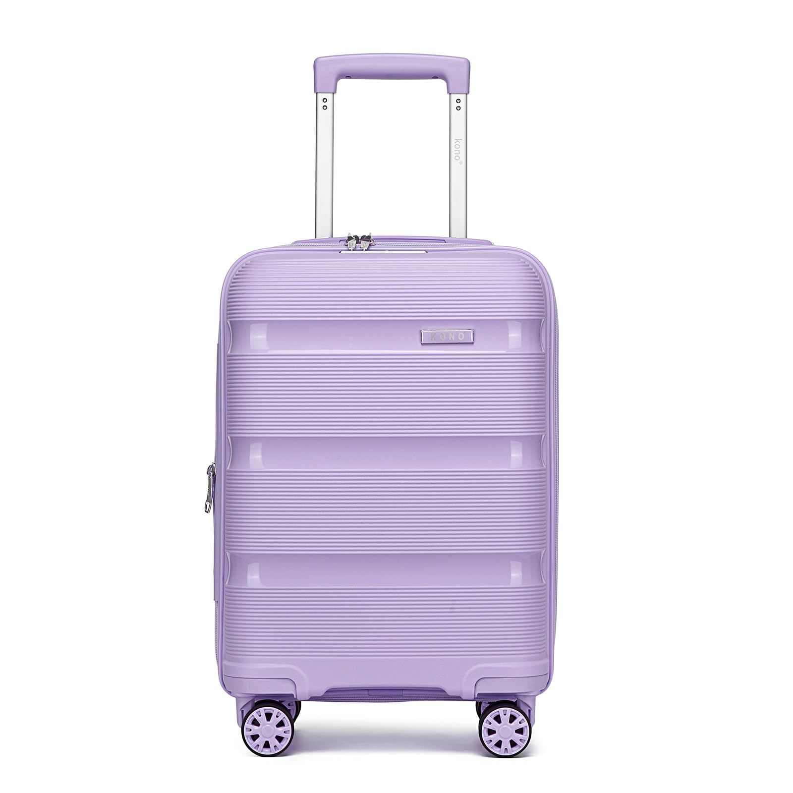 Kono 20 Inch Expandable Carry on Luggage, Airline Approved Suitcase, Purple