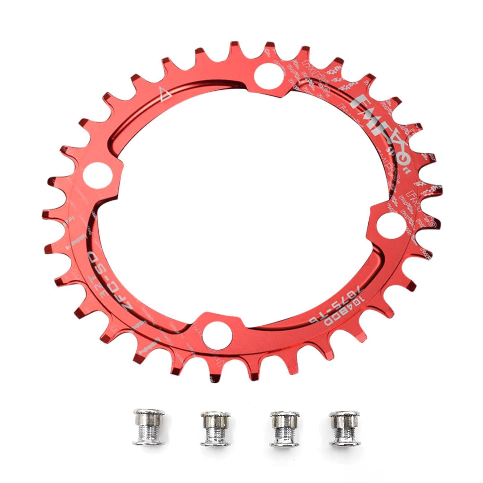 UPANBIKE Fahrrad schmal breit oval Form Single Kettenblatt Kettenblätter BCD 104 mm 32T 34T, 36T