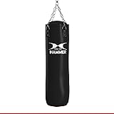 HAMMER BOXING Boxsack Premium Black Kick - Ideal für Box- und Kickbox-Training