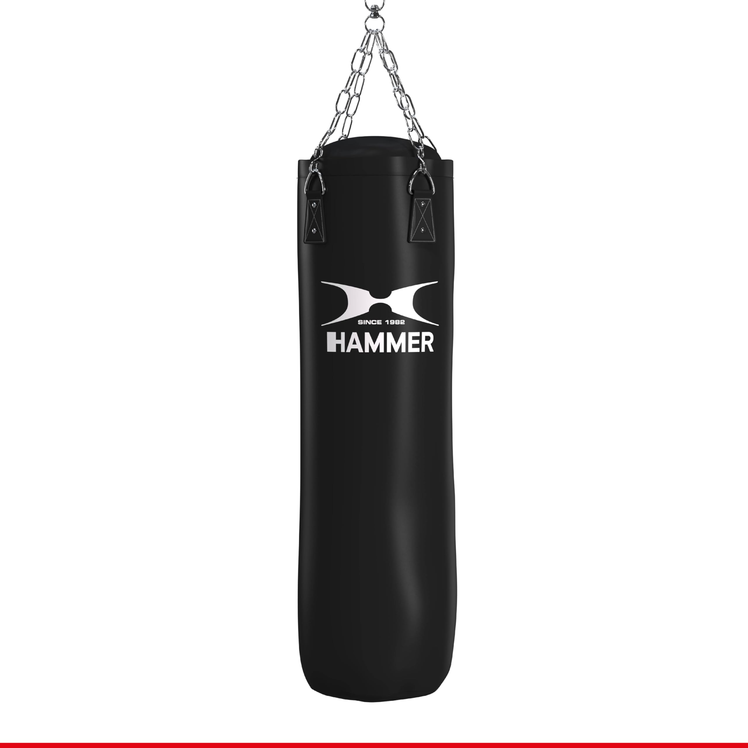 HAMMER BOXING Boxsack Premium Black Kick - Ideal für Box- und Kickbox-Training