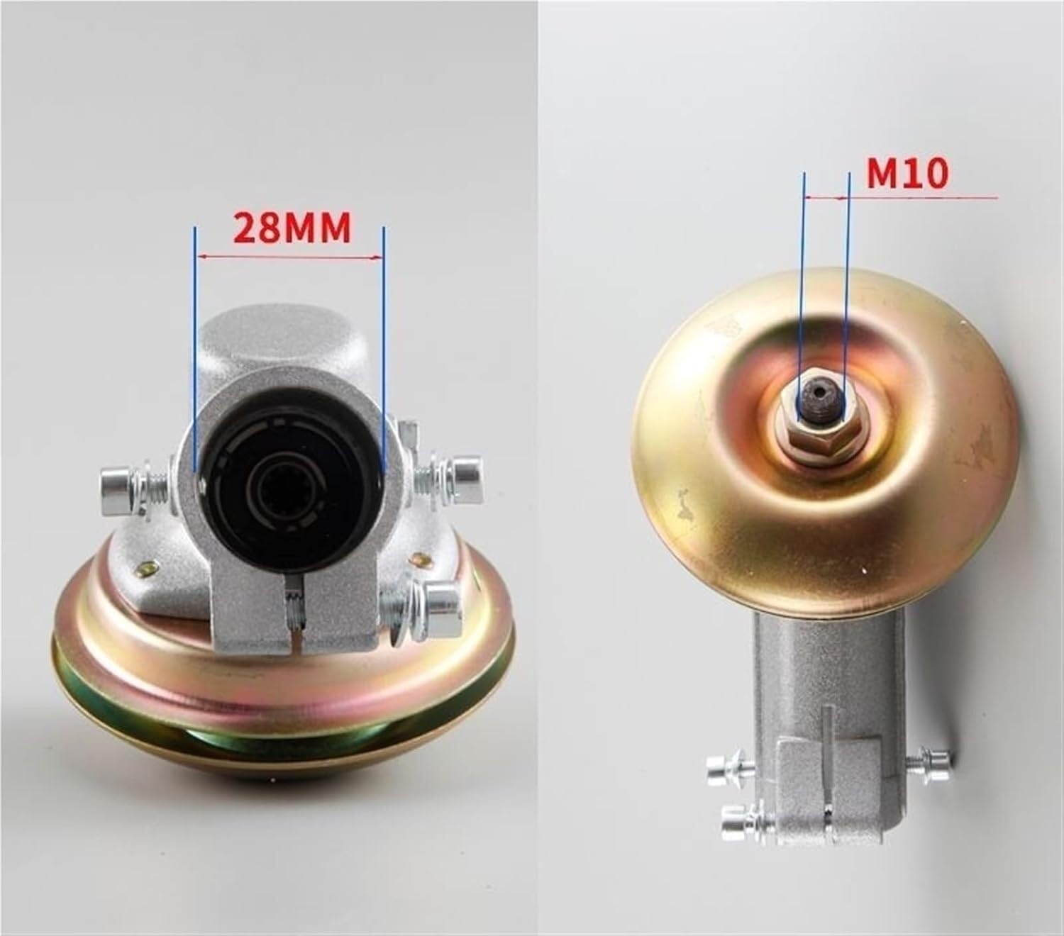 Wymienna głowica do kosiarki do kosiarki, 33 cm³, 26 mm/28 mm, gwint M10, 4/7/9 zębów, trwała część zamienna do wydajnego cięcia i pielęgnacji trawnika