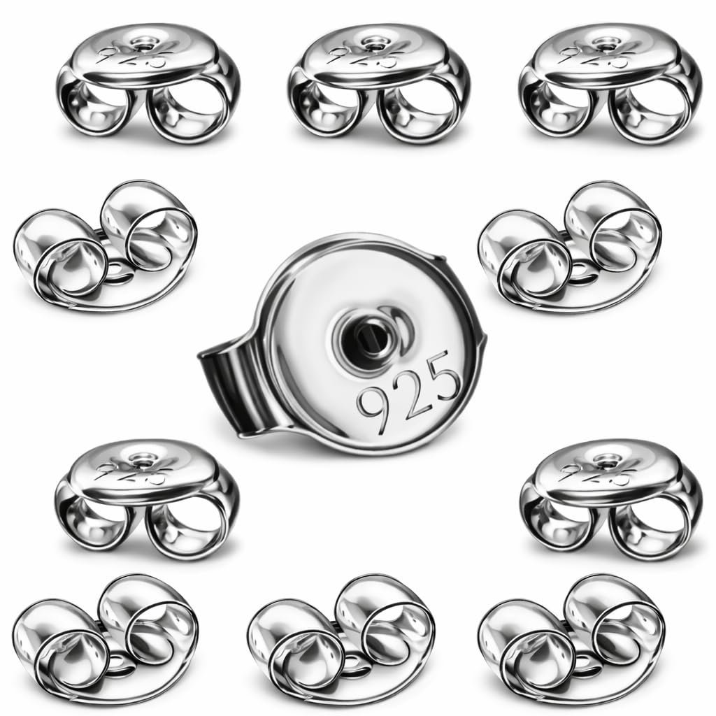 Chiusure Per Orecchini In Silicone 5mm – My-Bead – 5 Paia (10 Pezzi) – Ipoallergeniche E Trasparenti - 5