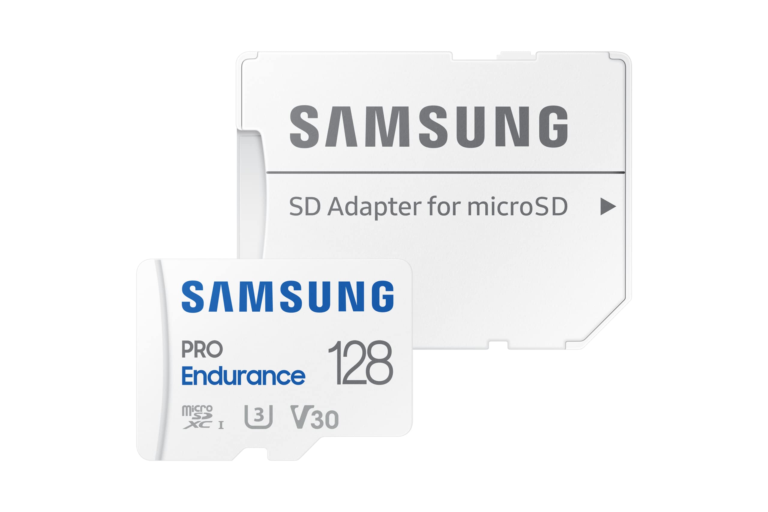 Samsung PRO Endurance Carte mémoire microSDXC UHS-I U3, 128 Go, Vitesse de lecture jusqu’à 100 Mo/s, avec Adaptateur, MB-MJ128KA