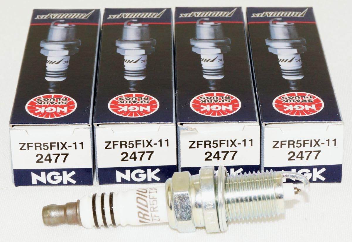 NGK 2477 Iridium Spark Plugs ZFR5FIX-11 - 4 PCS *NEW* by NGK NGK 2477 Iridium Spark Plugs ZFR5FIX-11 - 4 PCS *NEW* by NGK