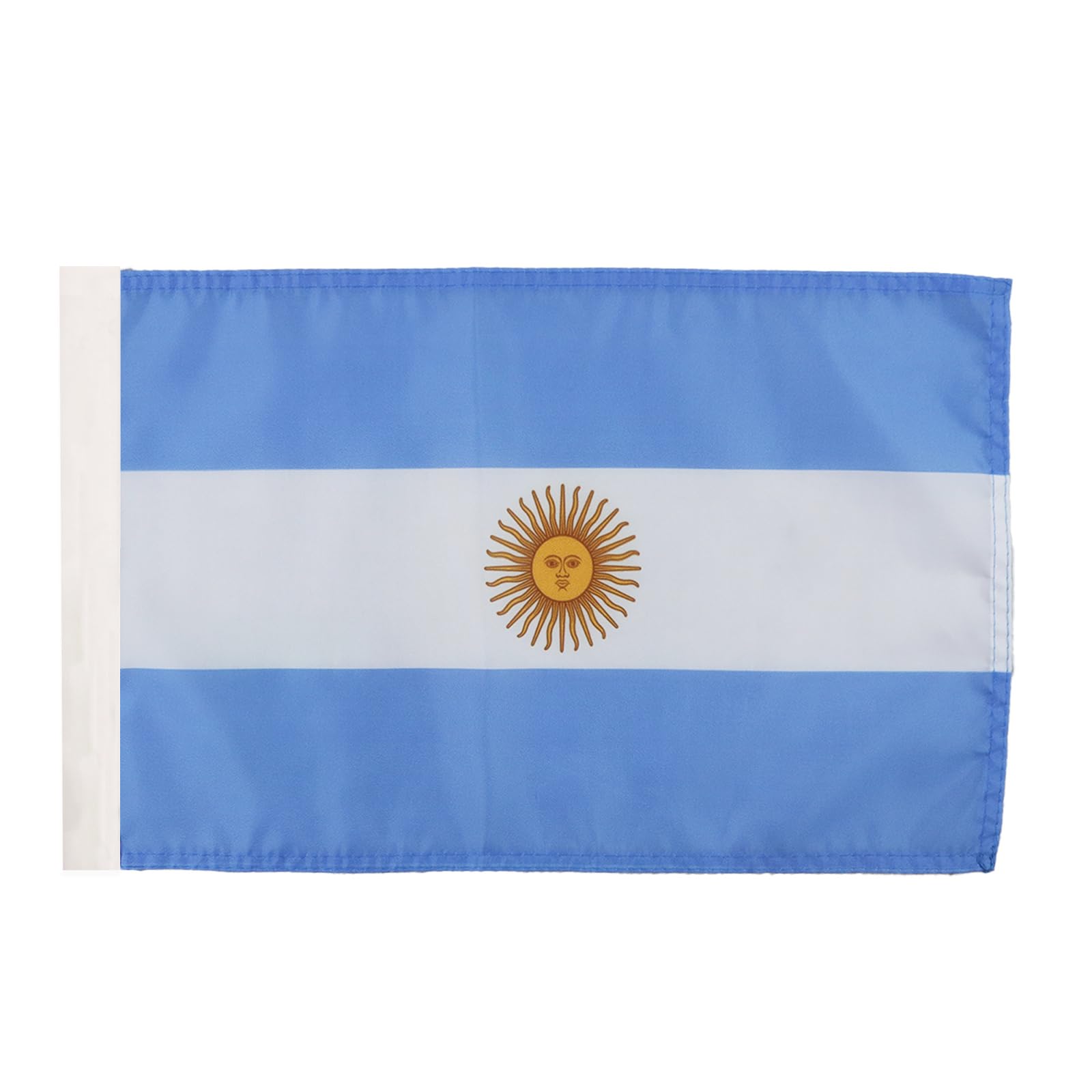 AZ FLAG - Argentina Flag - 18'' x 12'' - 100% Polyester Argentine Small Banner with Sleeve - Fade Resistant - Vivid Colors - 18x12 in - 45x30 Cm