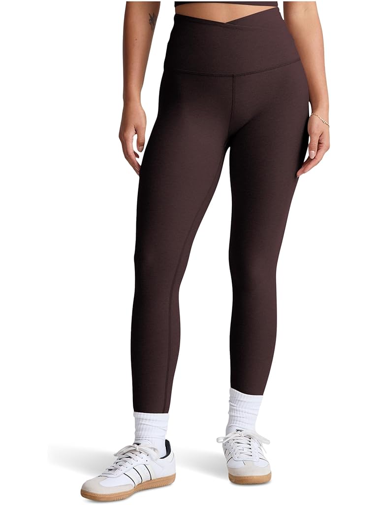 Brown Beyond Yoga Spacedye At Your Leisure High Waisted Midi Leggings