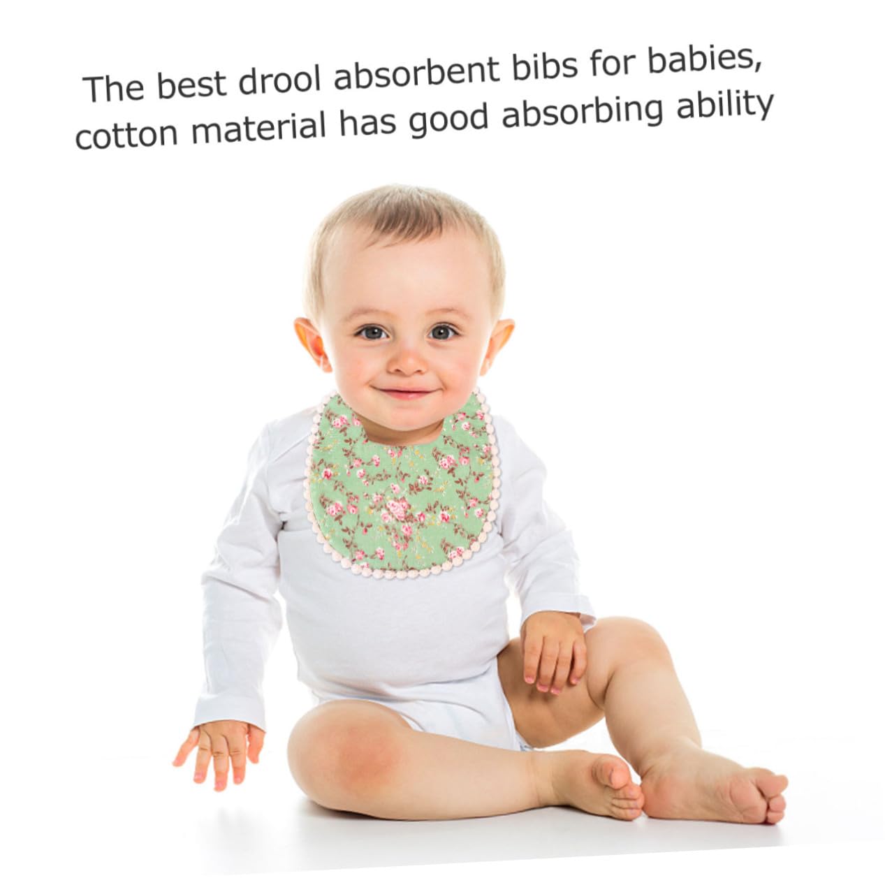 Abaodam 2 Set Di Bavaglini in Cotone Per Bambini E Bambine Bavaglini Anti-saliva Per Neonati Per La Tessuto Confortevole 2 Pezzi*2