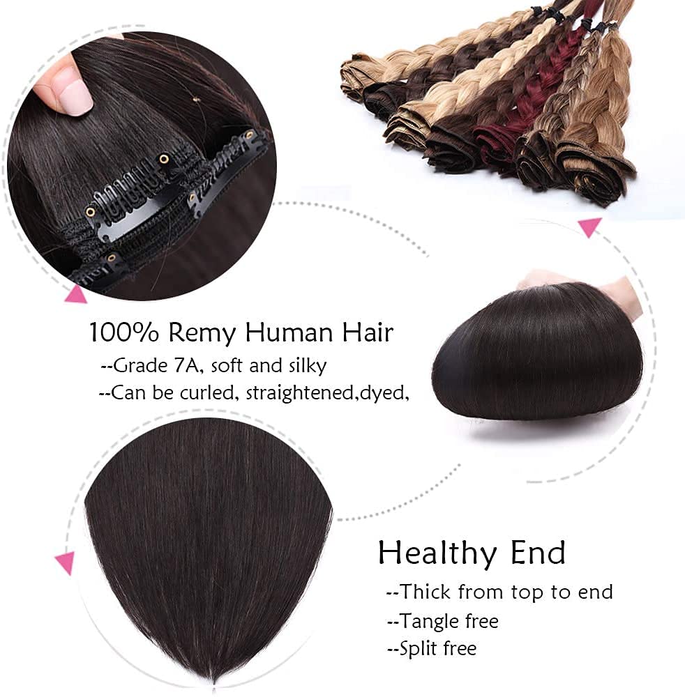 SEGO Extension Capelli Veri Clip Double Weft Volumizzante 45cm 140g - 100% Remy Human Hair 8 Fasce Singole Naturali Umani #1 Jet Nero