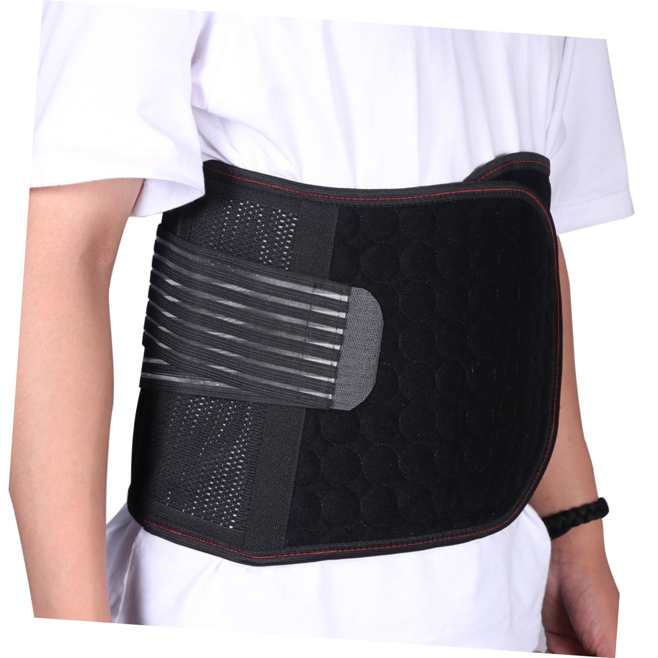 1kawałek Do Treningu Slimming Waist Belt Xl Czarny Oddychający Multi-funkcyjny Wspierający Talię Do Sportów i Ćwiczeń Zmniejsza Zmęczenie Mięśni i Opuchliznę