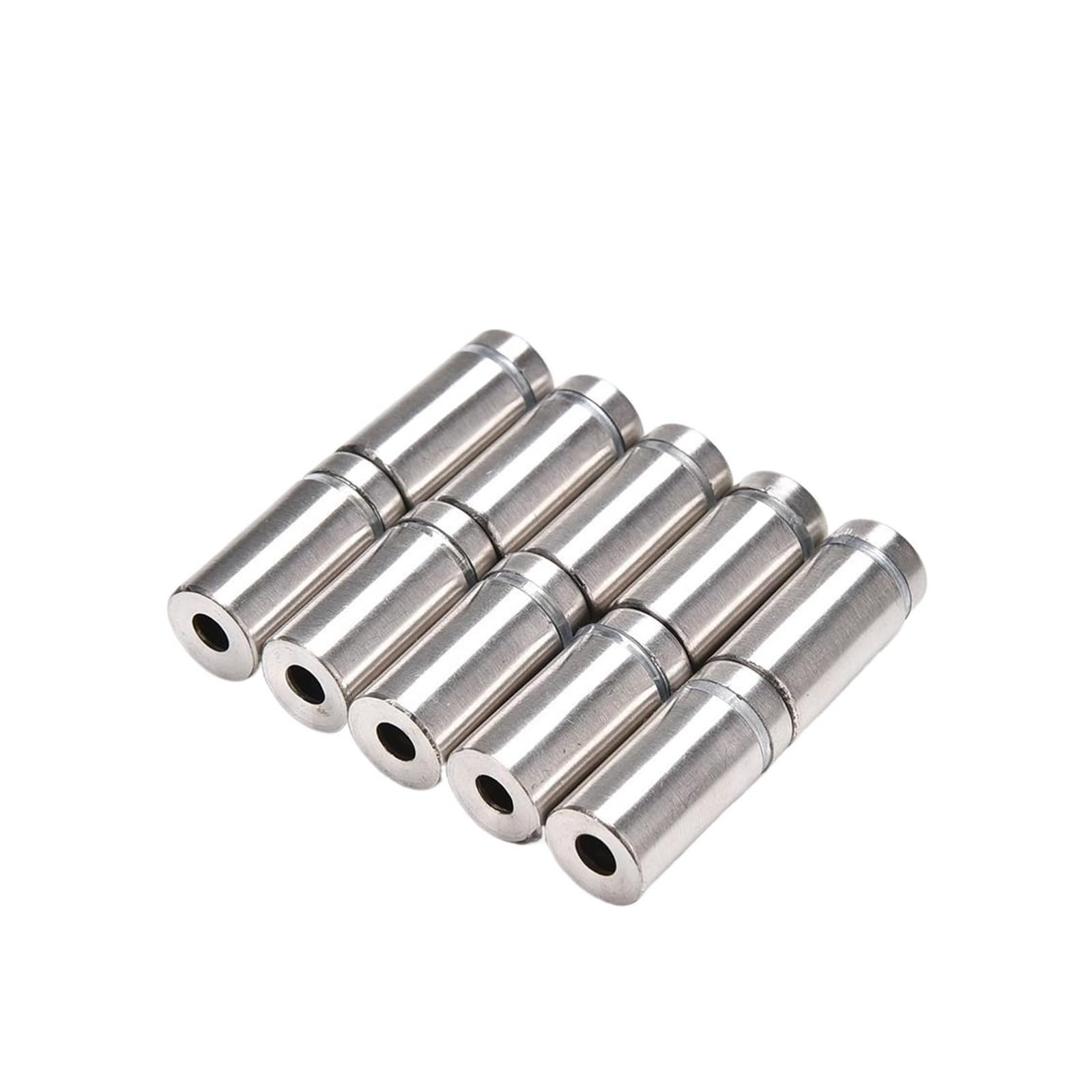 Fijaciones para separadores， 20 piezas de fijaciones de separación, pernos de separación de acero inoxidable, clavos de montaje, fijaciones publicitarias, tornillos de fijación de clavos de vidrio de