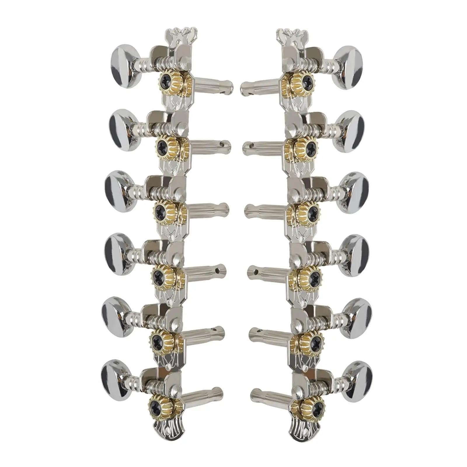 Clavijas de afinación de instrumentos de guitarra vintage de 12 cuerdas 6+ piezas metálicas de guitarra clave Juego De Clavijas De Afinación Para Guitarra