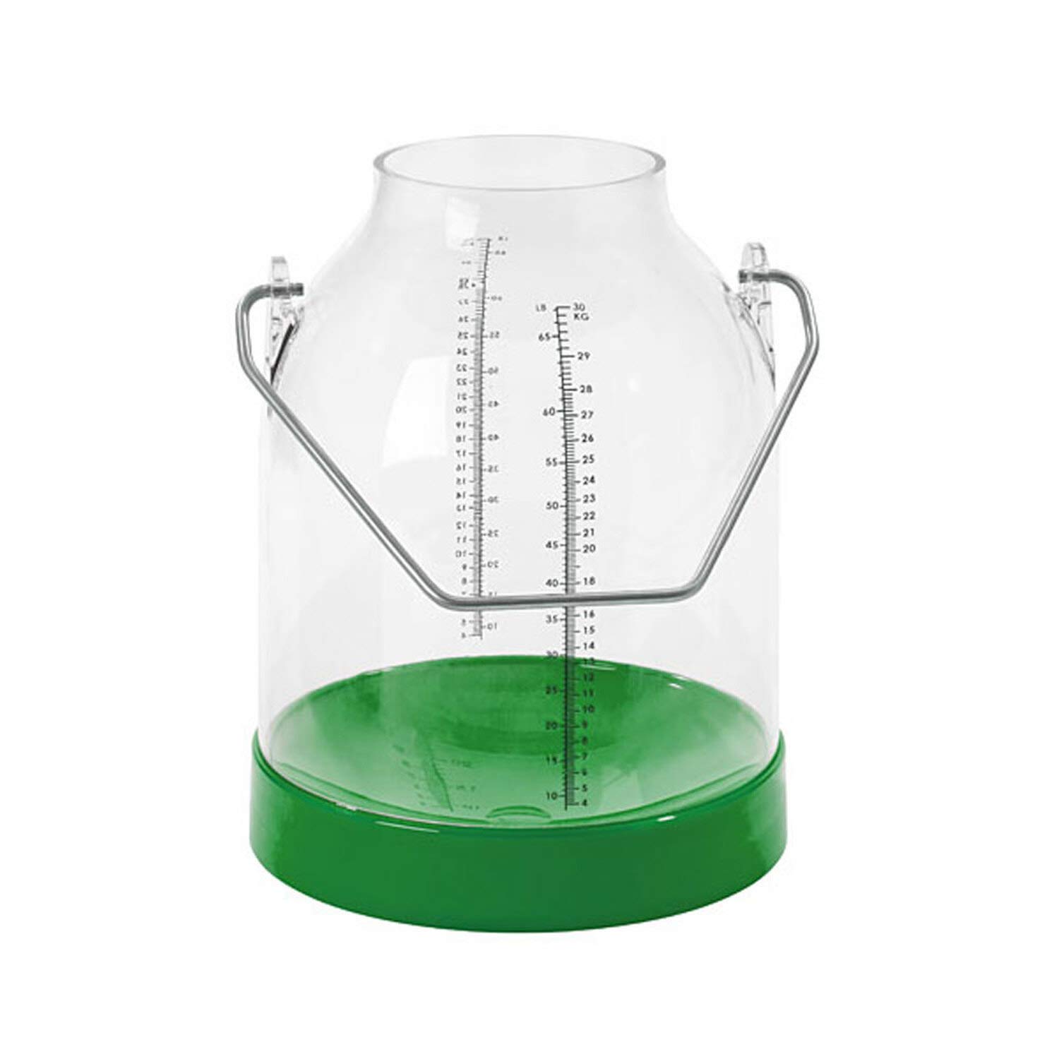 Kerbl Melkeimer 30 Liter mit Skala grün, Bügelhöhe 143