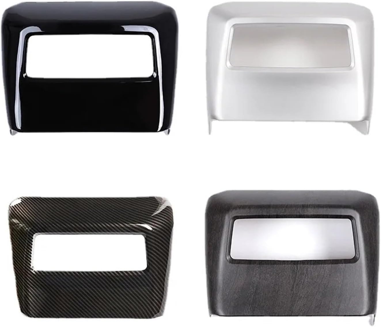 GERRIT Car Accessorie Fit for Land Rover Discovery 5 LR5 L462 2021-2023 ABS Car Back Row Air Condition Outlet Vent Frame Cover Trim Sticker Upholstery Care (Color : Style B Oak Wood)