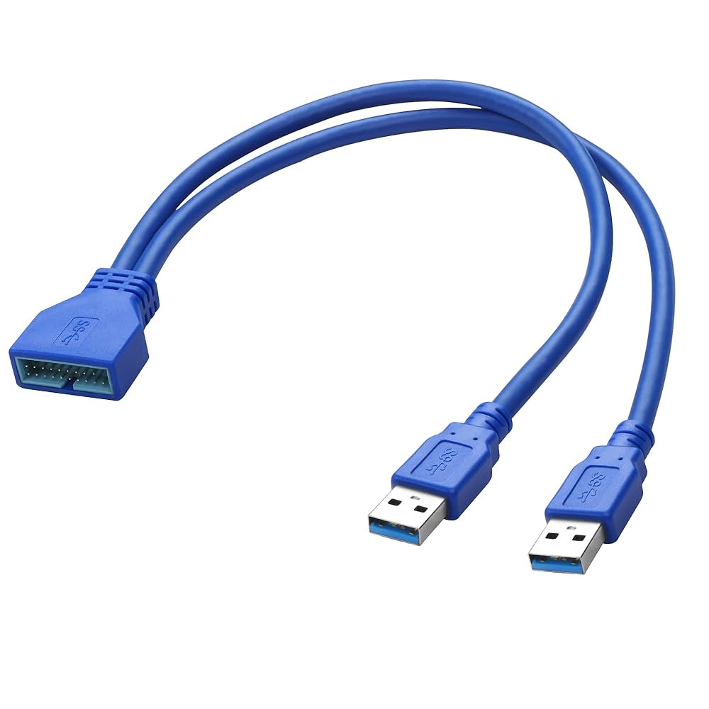 F02B【3台まとめ】フルHD/Core-i5第7世代/16GB/SSD256G Amazon.com: MEIRIYFA Dual 2 Port USB 3.0 Type A Male to 19