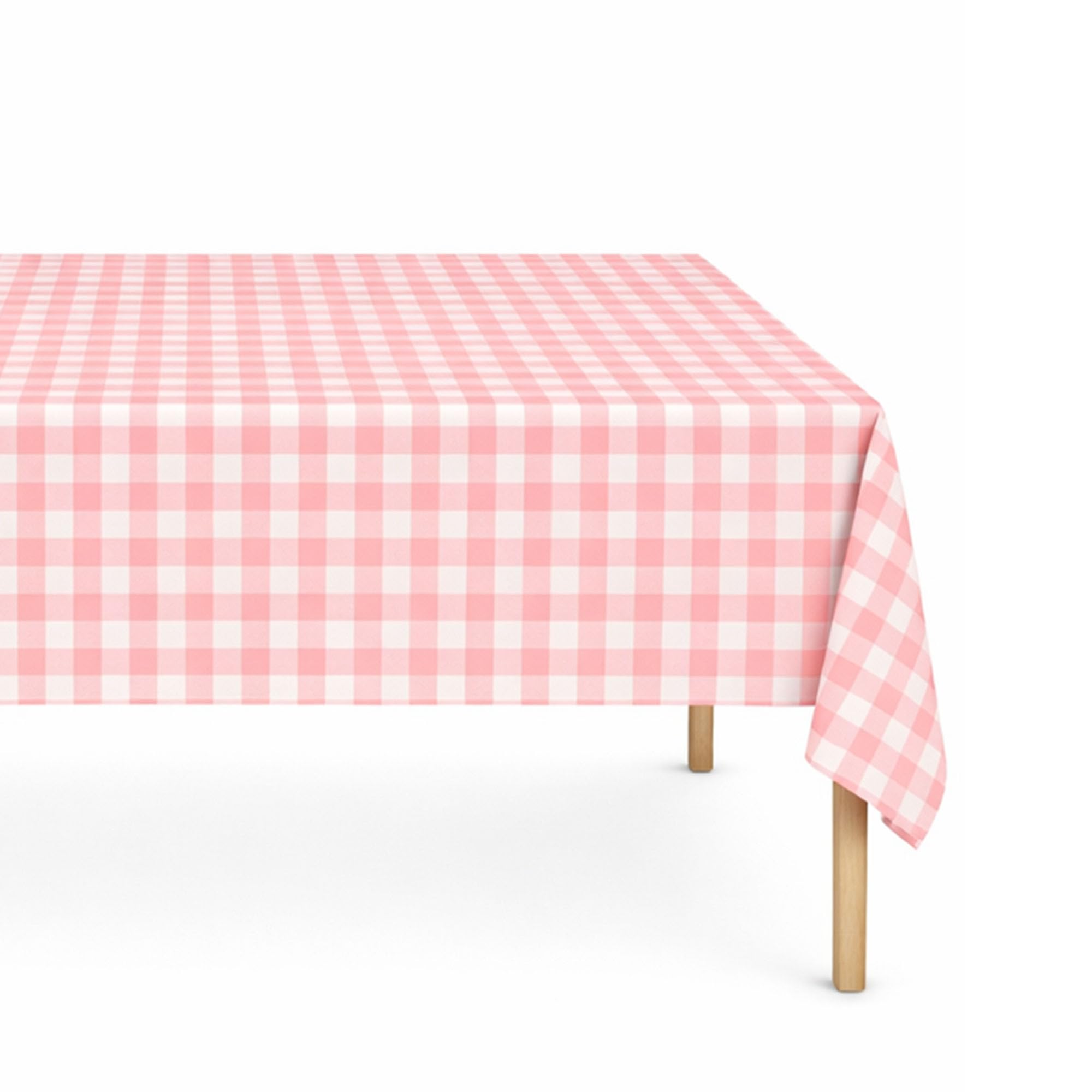 Amazon｜sunepany ピンクギンガムテーブルクロス 使い捨て長方形 54