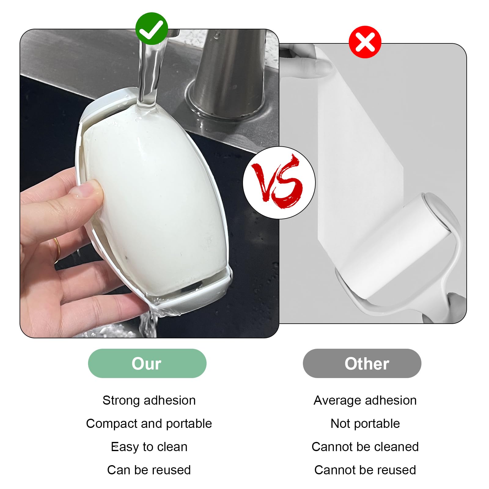 2 Pcs Reusable & Washable Pet Hair Remover Roller - 2025 New Portable Fluff Remover for Dog and Cat Clothes - Image 4