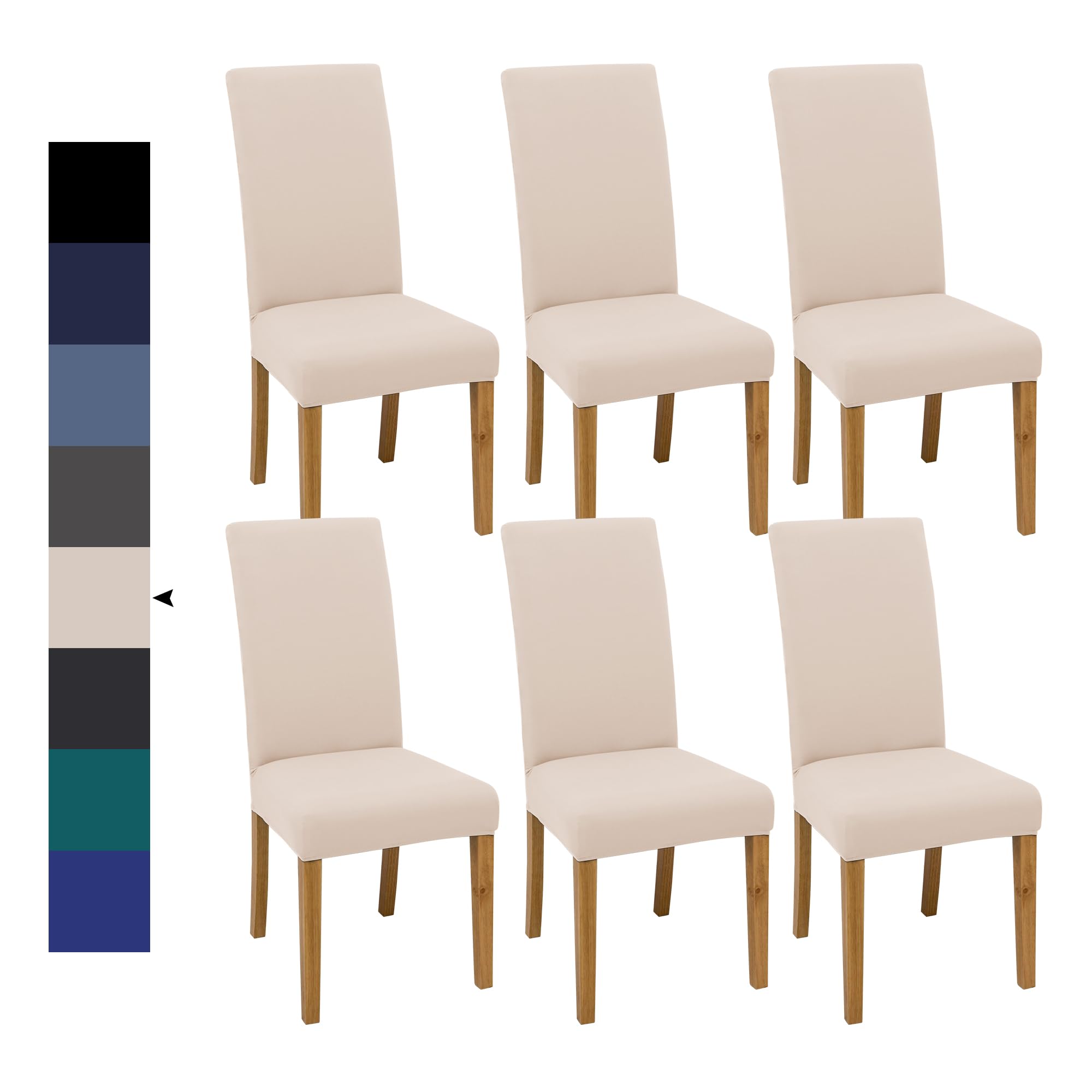 DREAHOTEXTIL Dining Chair Covers Set of 6