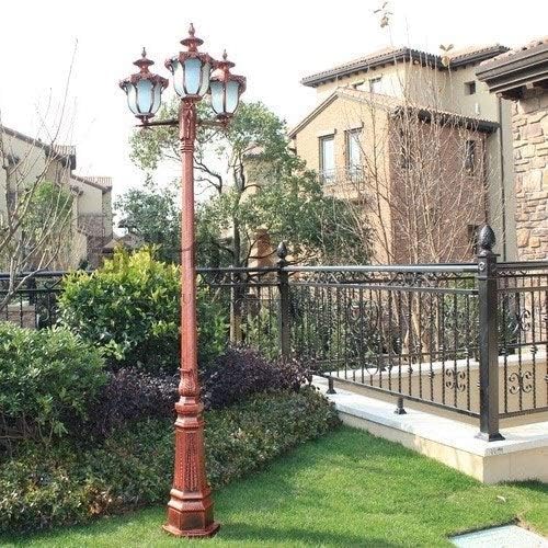 Lámpara de Poste Alta 3 Luces E27 de Aluminio Fundido IP54 miniatura 5