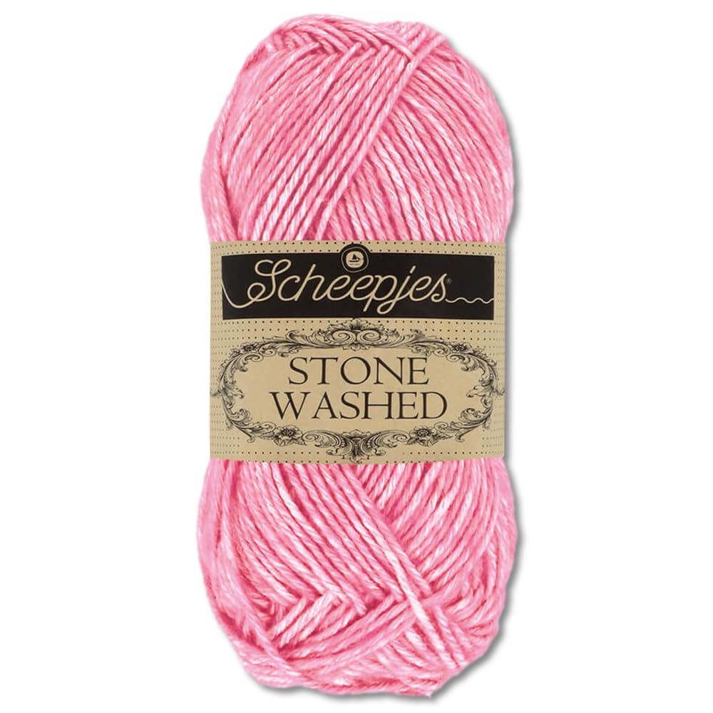 Frida's Wollhaus Scheepjes 50g Soft Silky Yarn for Knitting and Crocheting 36 Colors (836, Tourmaline)