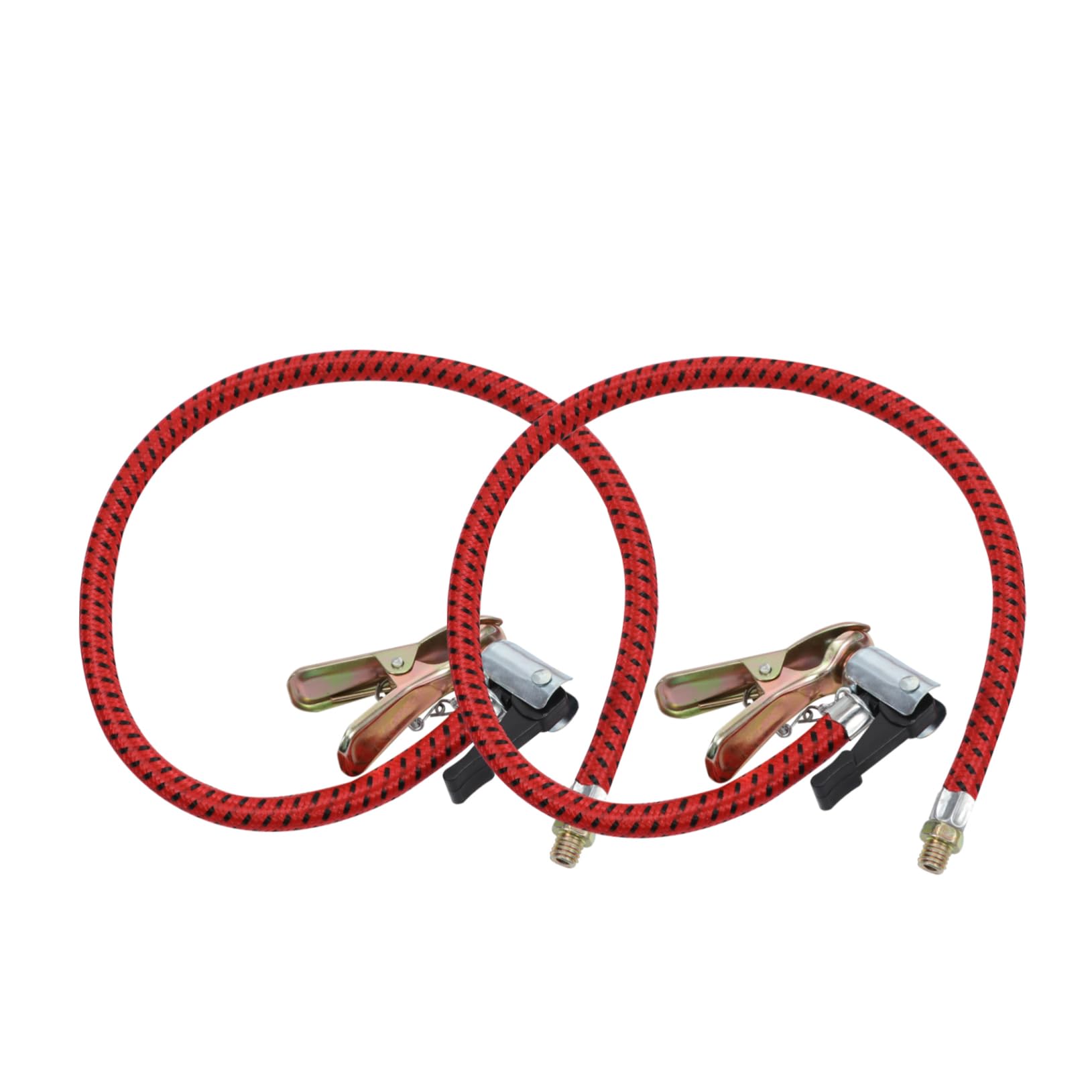 Toddmomy 2stücke Fahrradpumpe Ersatzschlauch Luftpumpe Reifenpump Aufblasbare Verlängerung Rohre Luftspannfutter Flexibles Schlauchclip-Design Sport & Freizeit