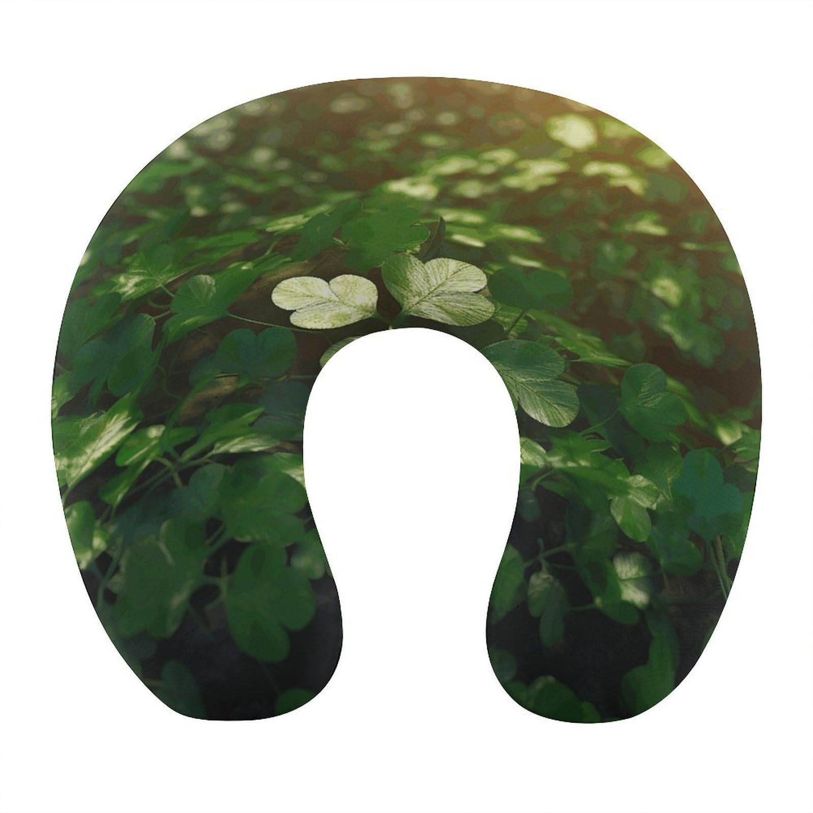 Btcowzrv Style Green Plants U Shaped Neck Pillow Travel Pillows