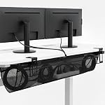 VIVO No Serrure de serrage 44 dans Mesh Net Under Desk Cable Management Wire Organizer, Ajustable Home Office Standing Cord Storage Sleeve, Noir, DESK-AC44MH
