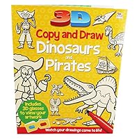 Copy And Draw 3D Dinosaurs And Pirates 1782443738 Book Cover