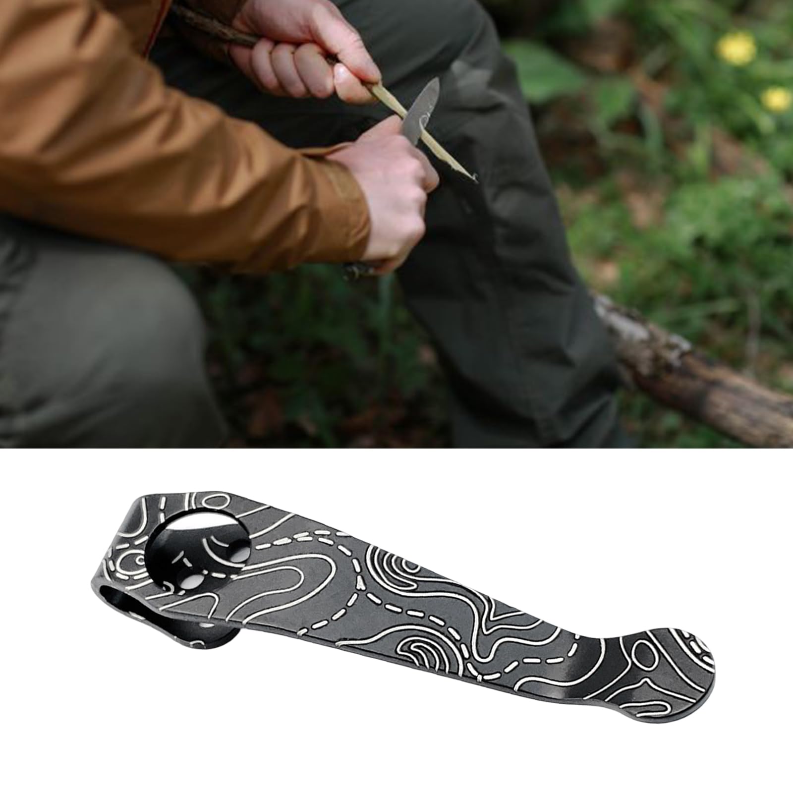 Metal Alloy Cutter Back Clip 3 Hole Folding Cutter Pocket Clip Deeply Carry Pocket Clips Light Weight Waist Back Clamp