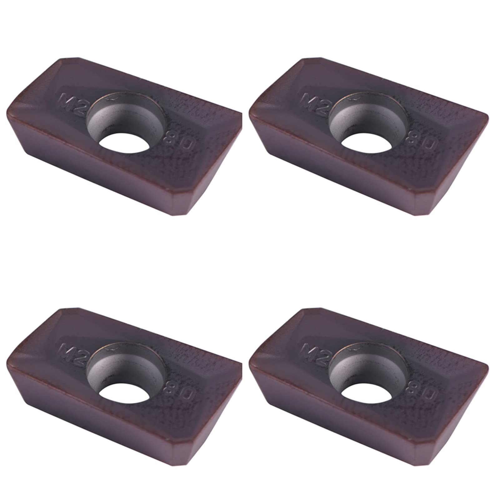 10 pcs CNC Carbide Tips Inserts Blade Cutter with, Lathe Turning Tool Suitable for Processing 45 Steel, A3 Steel, Stainless Steel 201, 304