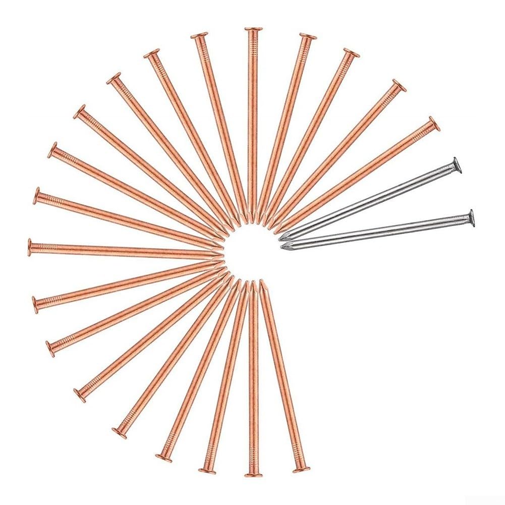 Vasiumic 4-Inch Pure Nails Effective Stump and Root Removal, 20 Pack Tree Killing Spikes, Eco-Safe Garden Solution with Included Drill Bit