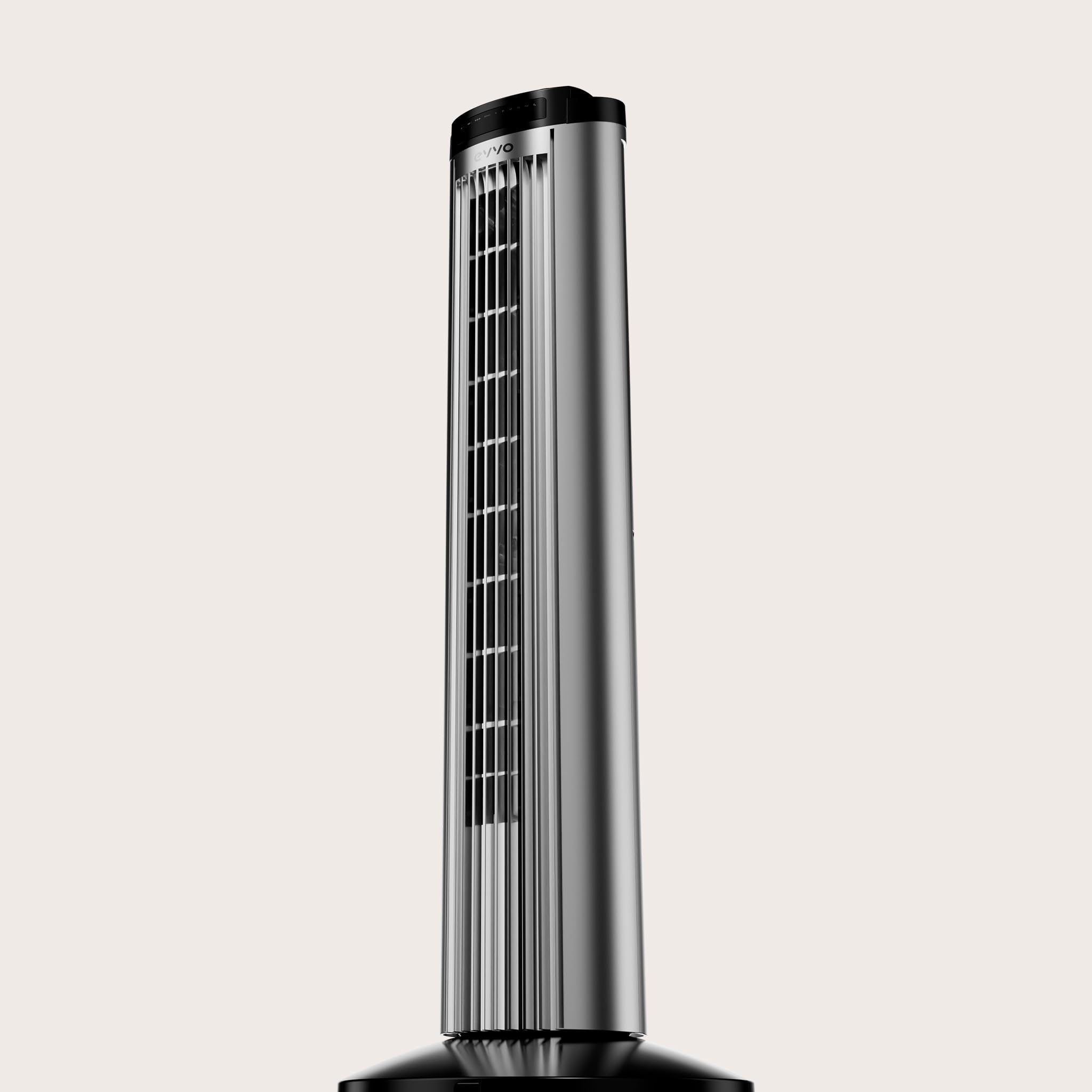 EVVO V60 Ventilador de Torre con Ionizador y Función Turbo - Ventilador Vertical Silencioso con Mando a Distancia, Pantalla LED y Temporizador, Ventilador Columna Potente para Salón y Dormitorio - 4