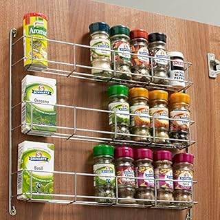 3 Tier Kitchen Spice Rack to Suit 300-500mm Wide Door (to Suit 400mm Door)
