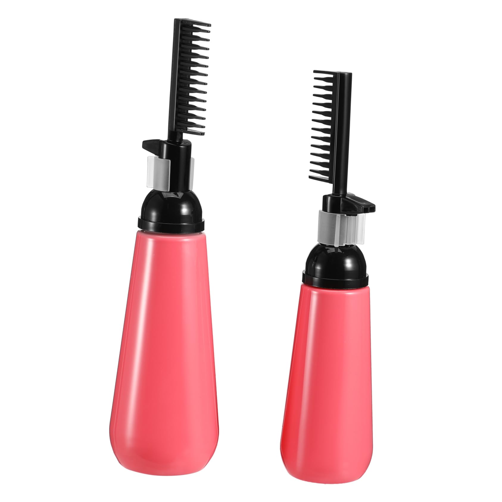 VALICLUD 2Pcs Hair Dye Applicator Bottles with Root Combs Dispenser for Even Color Distribution Travel Friendly Durable Environmental for Salon and Home Use