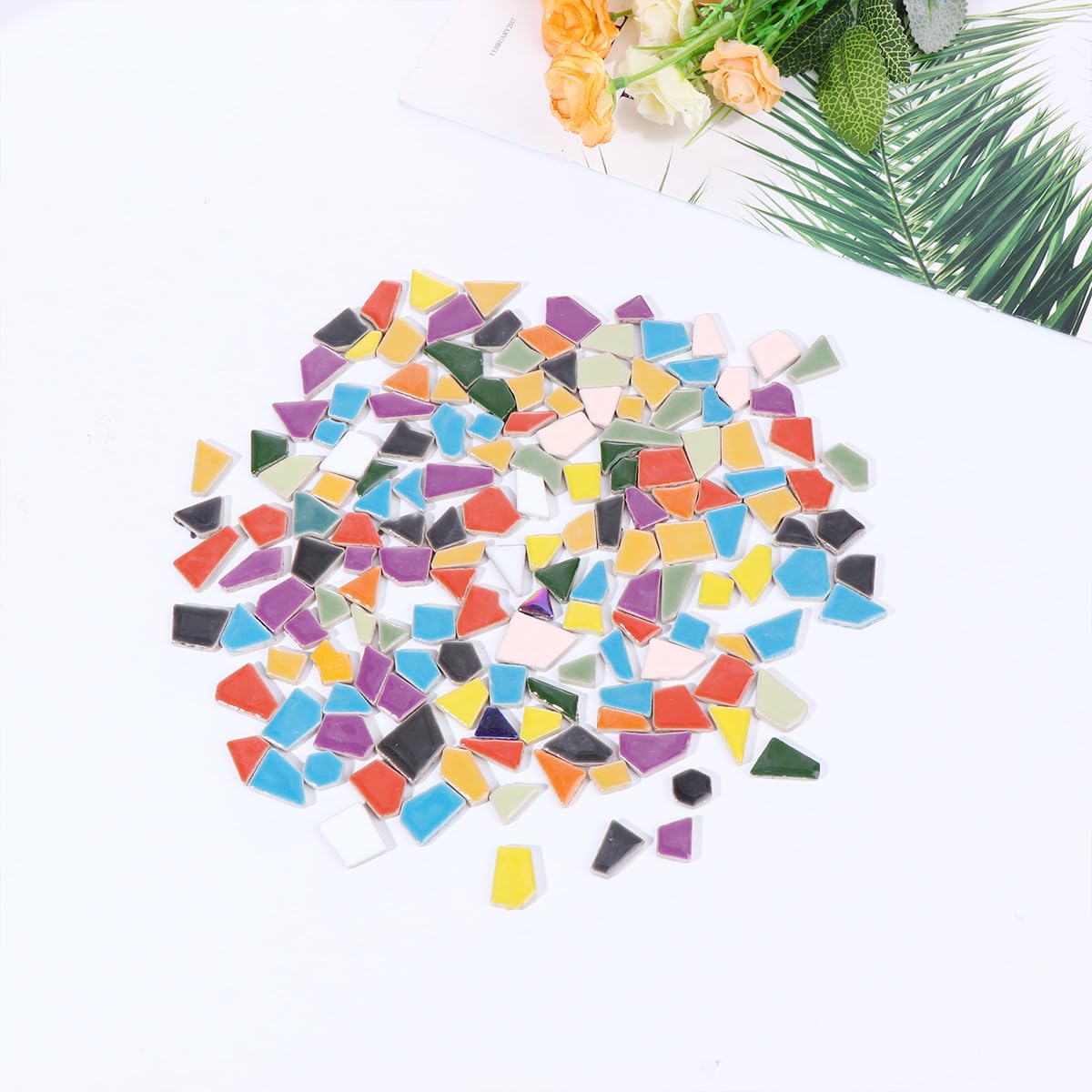 Mosaïque en Cristal Irrégulière 500g pour Bricolage Décoratif