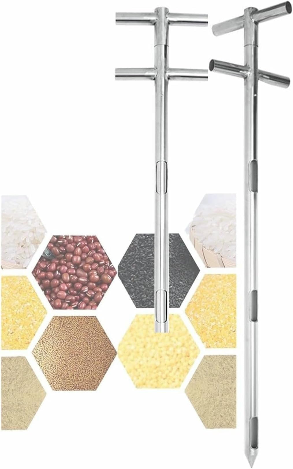 Canne d'échantillonnage de grains en acier inoxydable de qualité industrielle supérieure