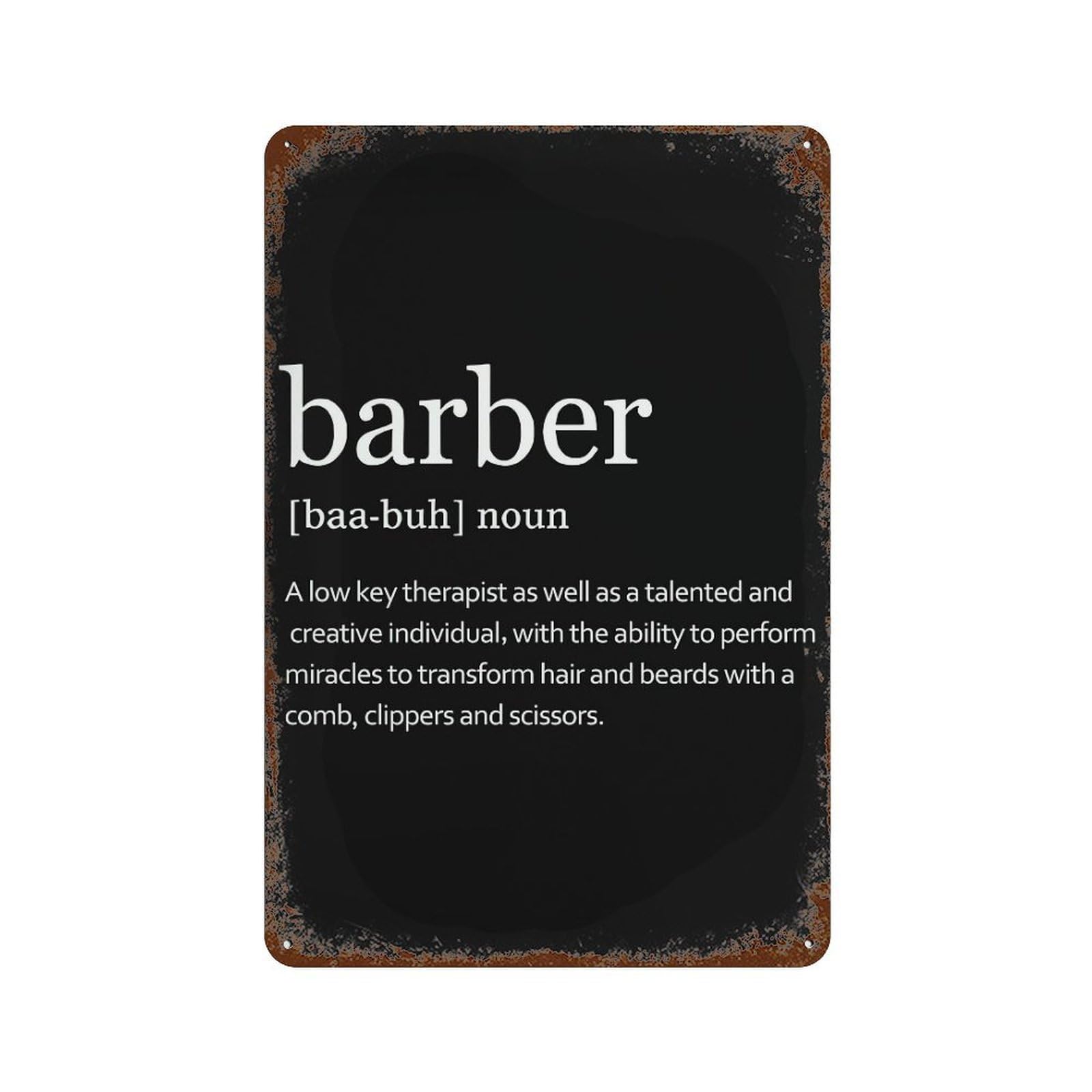 xiaoxiaoshen Barber Definition Modern Barbershop (2) Wall Decor Art Metal Tin Poster Modern Home Decor Art Home Bar Shop Decorations Vintage Sign 30x20cm