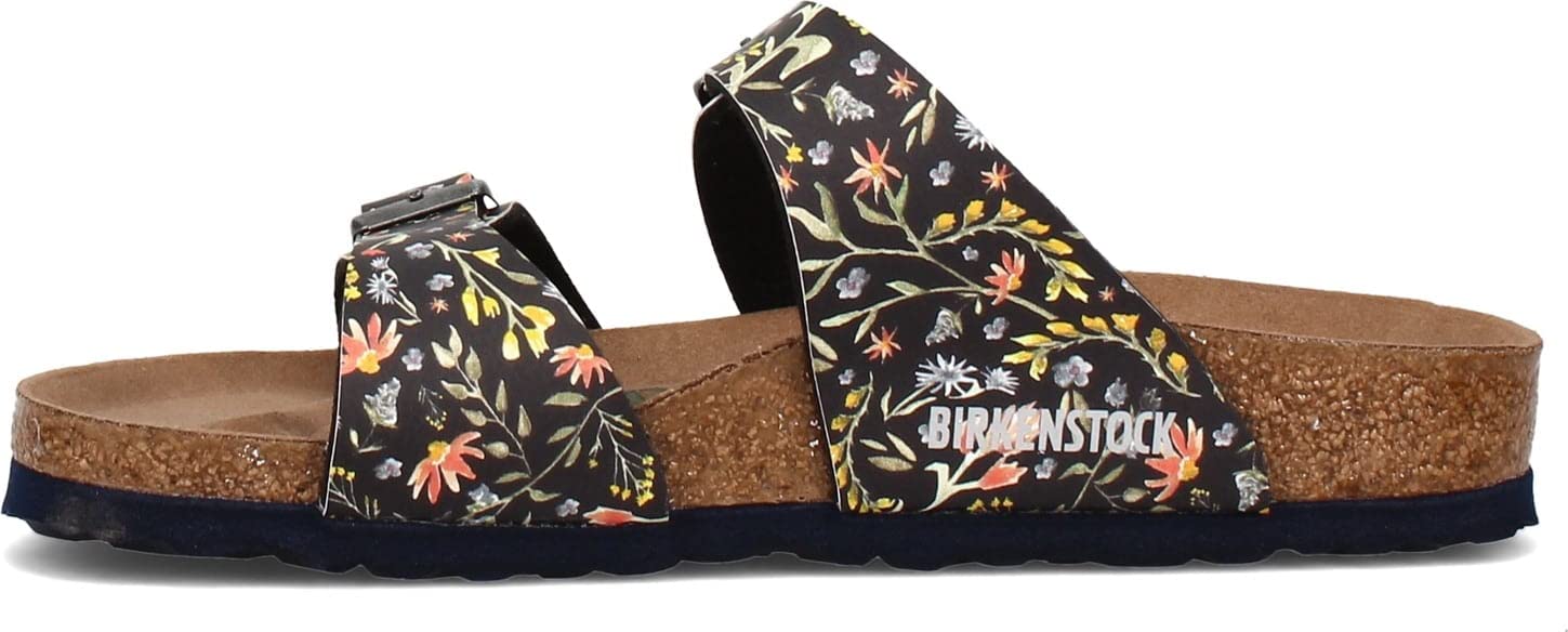 BIRKENSTOCK Arizona Sfb klapki/chodaki damskie czarne skórzane klapki