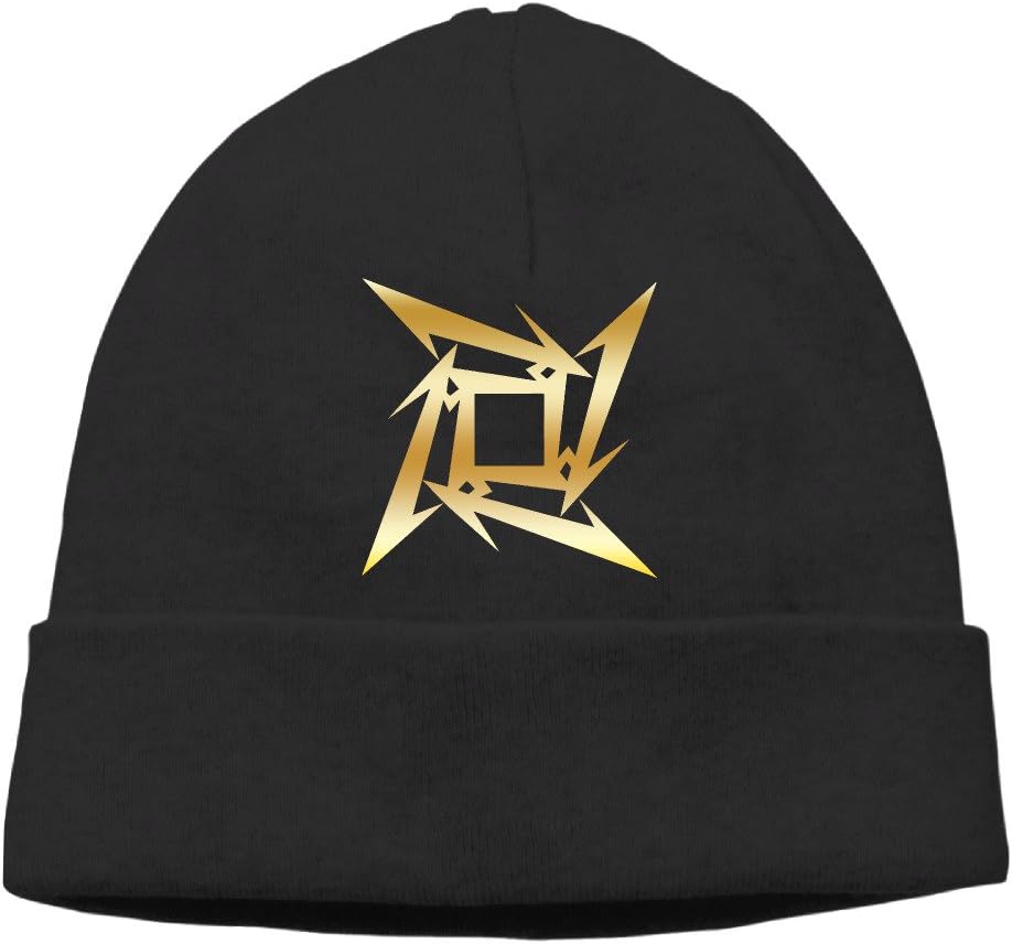 Metallica Ninja Star Gold Logo Beanies Cap