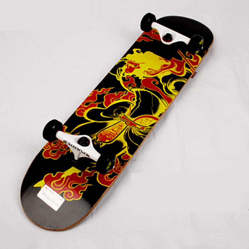 Standard Cruising Skateboards Adult Long Skateboard 807 7 cm 8-Layer Maple Deck Non-Slip and Waterproof 95A Shock Absorption