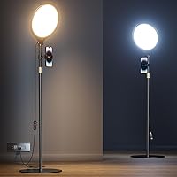 Vimose 10.5" Ring Light with 69" Tripod Stand & Phone Holder for iPhone - Pro LED for YouTube, TikTok, Makeup, Streaming (Black)