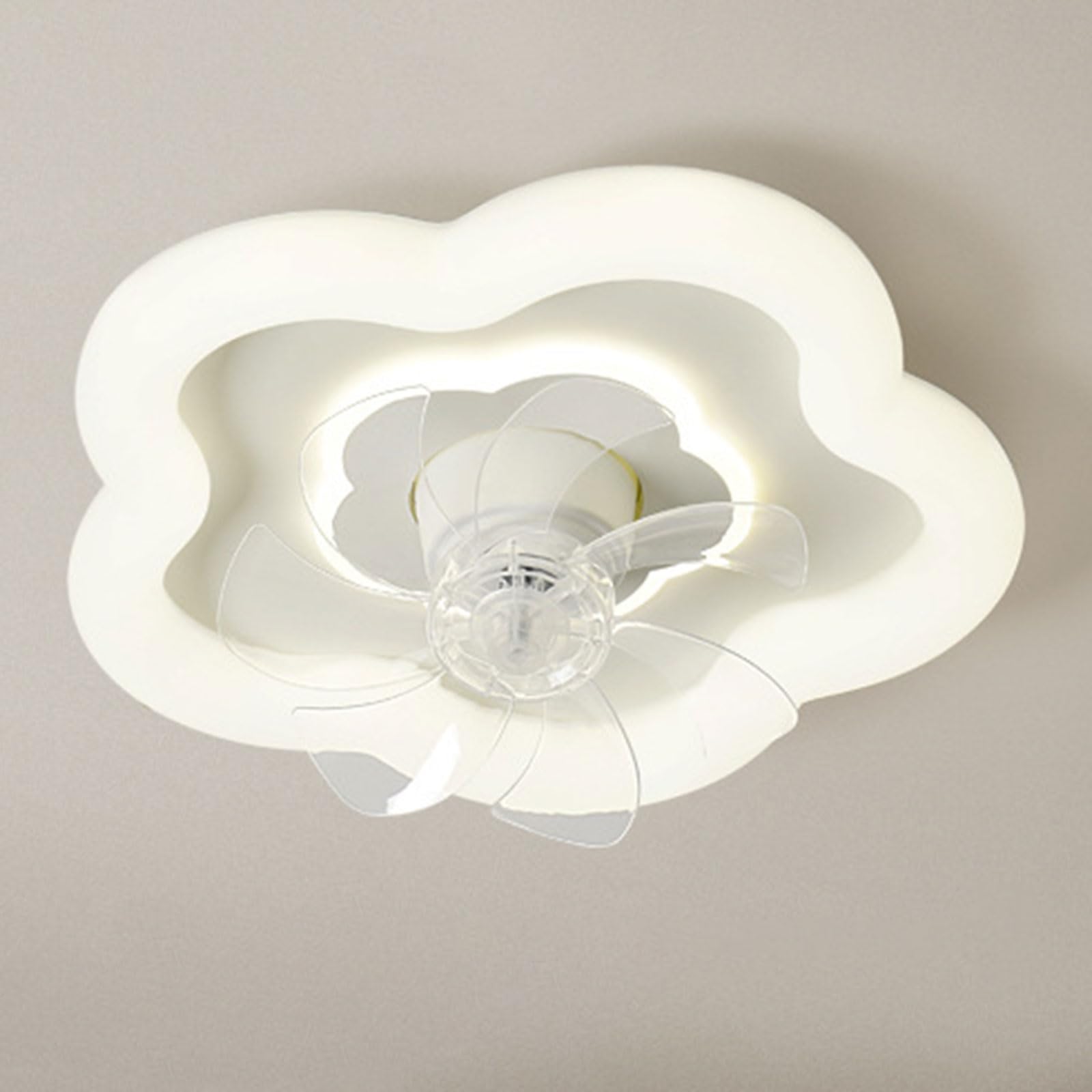 SXDMOUBK Modern Ceiling Fans With Lights And Remote Dimmable LED Fan Lighting Low Profile Light Flush Mount For Bedroom Lounge Room Living