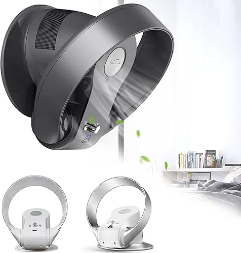 ZAVAYA Ventilador de pared sin aspas de 14 pulgadas, 26 con control remoto, temporizador, ventilador de escritorio sin aspas, 7 velocidadesaire de ZAVAYA Ventilador de pared sin aspas de 14 pulgadas, 26 con control remoto, temporizador, ventilador de escritorio sin aspas, 7 velocidadesaire de