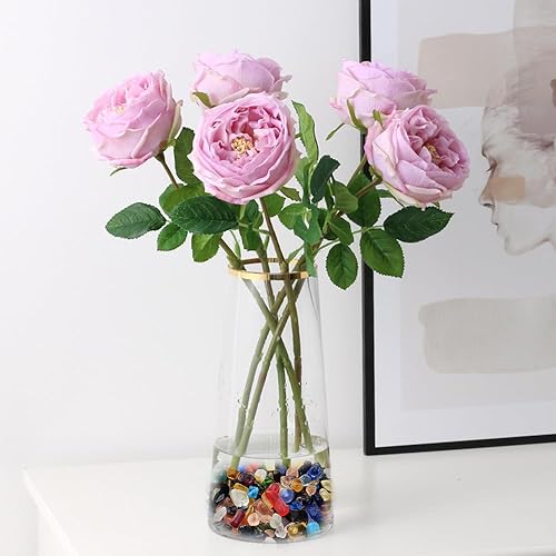 Miniatura 6 de HappyFiller Piedras decorativas de 1 libra de vidrio marino mate para manualidades, acuario, rocas, jarrón, decoración de playa, vidrio de fuego,