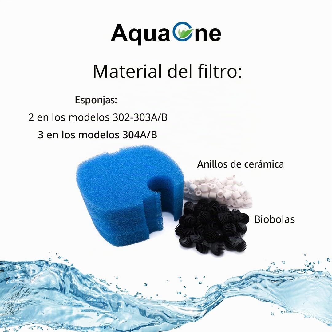 SUNSUN Acuario exterior filtro 1400 L/h 3 niveles 700L + UV Cleaner. + Filtro material.
