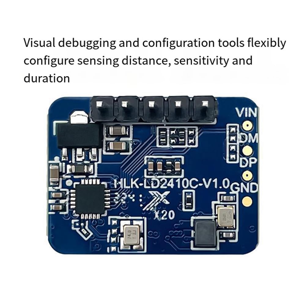 LD2410C Human Presence Sensor Radar 24G Millimeterwellen-Bewegungserkennungsmodul Radar FMCW DC5V Einfach zu bedienen