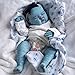 RXDOLL Lifelike Reborn Baby Dolls 19 Inch Realistic Newborn Avatar Doll Cloth Body Real Life Like Baby Dolls That Look Real Soft Silicone Babies Doll Avatar Reborn