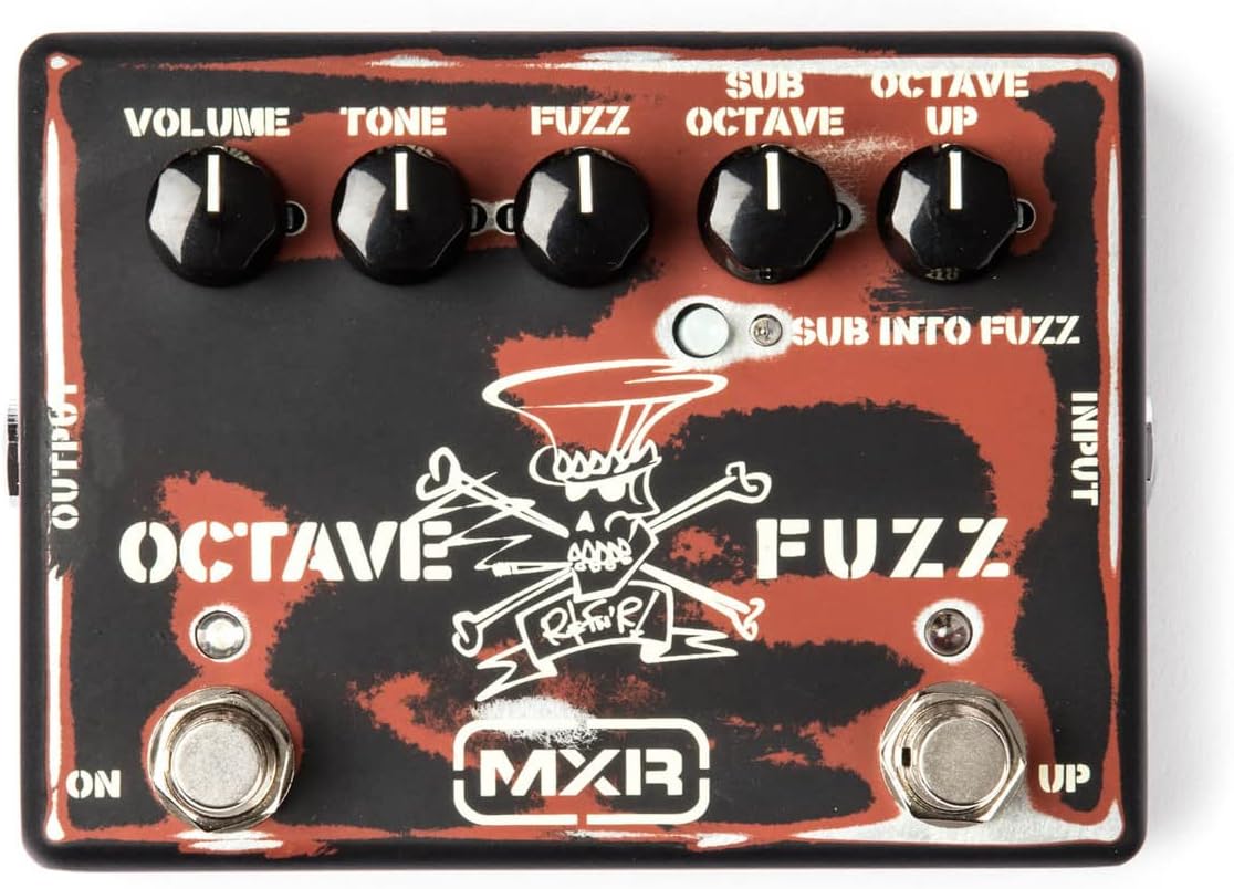 MXR SF01 Slash Octave Fuzz Pedal - Bundle with 2 Patch Cables and Snark-X Tuner
