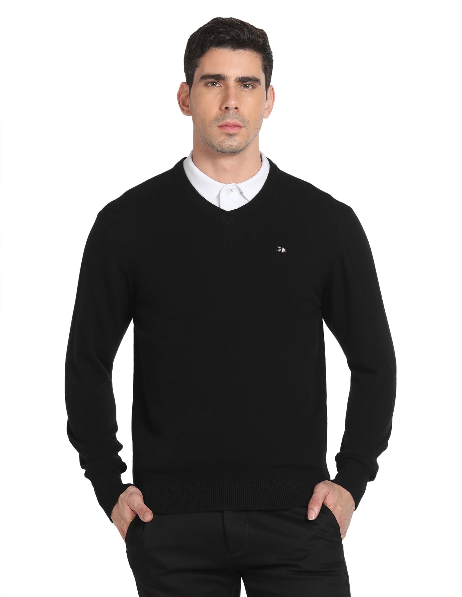 arrow Men's Wool Casual V-Neck Sweater-picture-38